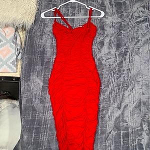 Red rose dress